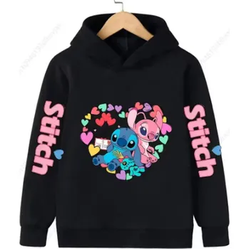 Chlapecký svetr Lilo & Stitch Dívčí mikina "STITCH" Barva: Černá, Velikost: 130