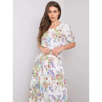 Dámské šaty Šaty LK SK 507639 1.75P bílá zelená 42