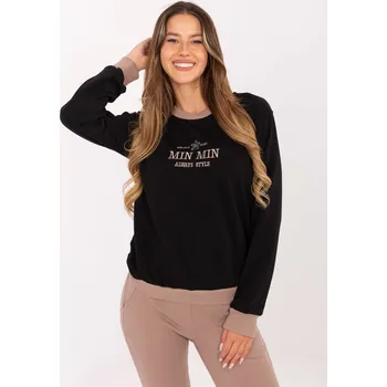 Dámská mikina RELEVANCE Mikina -RV-BZ-A875.56 Barva: Černá, Velikost: UNI