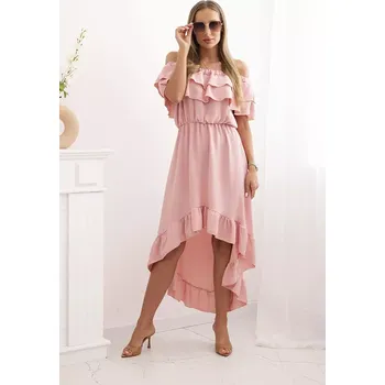 Dámské šaty Dámské šaty hispánka s delším zadním dílem tmavě růžová UNI