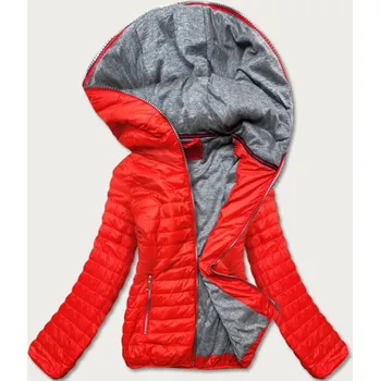 Oranžová dámská bunda s kapucí (DL011) odstíny oranžové M (38)