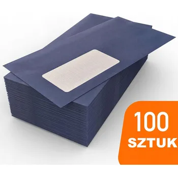 Obálka Obálka s okénkem DL (110 x 220 mm) modrá 100 ks