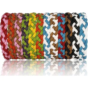 Náramek Stop klíšťatům pletený náramek 10 ks, Mix barev