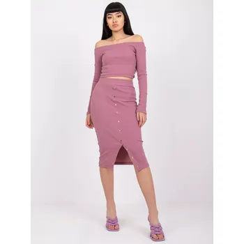 Dámská halenka Komplet-RV-KMPL-7524.34-tmavě růžová M