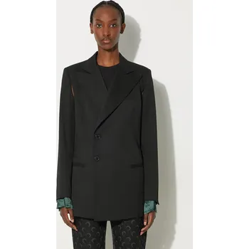 Dámské sako Blazer s příměsí vlny MM6 Maison Margiela S62BN0102.S47848 černá 99X, vel. S