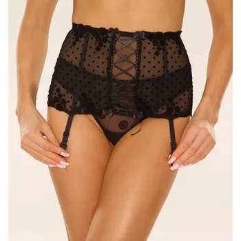 Podvazkový pás Podvazkový pás De Lafense 487 Bonita S-2XL černá XL