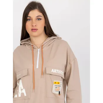 Dámská mikina Mikina RV BL 8258.34 béžová jedna velikost