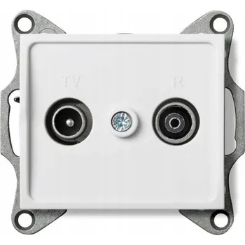 Elektrická zásuvka Anténní zásuvka nástěnná Kanlux bílá