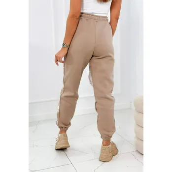 Dámské kalhoty Bavlněné kalhoty Amour tmavě béžová UNI