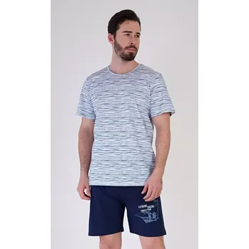 Pánské pyžamo Pánské pyžamo šortky Regata modrá XL