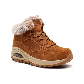 Dámská zimní obuv Skechers Kotníková obuv Uno Wintriness 167433/CSNT Hnědá 35