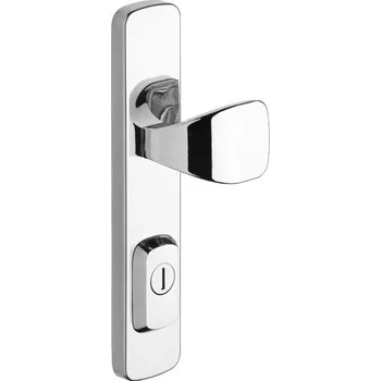 Dveřní kování Rostex 802 ASTRA Rozteč kování: 72, Povrch: 0100 – Cr – nerez Bezpečnostní kování bez překrytí vložky