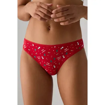 Kalhotky Dámské vánoční kalhotky 19043 červená XL