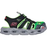 Dětské sandály Skechers THERMO-SPLASH - HYDRO FLARE 30 Černá, Zelená, Šedá