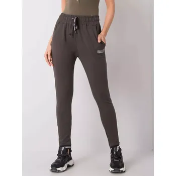 Dámské kalhoty Tepláky RV DR 5773.18X tmavá khaki S