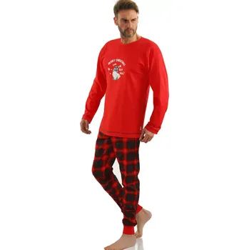 Pánské pyžamo 2576 Červená 2XL