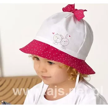 Dětská móda Dívčí klobouk AJS 48-214 směs barev 48 cm