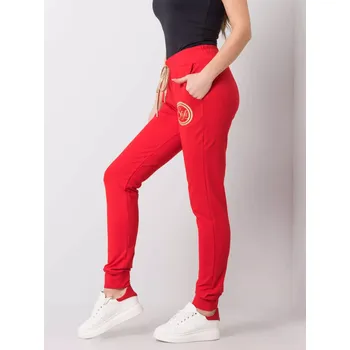 Dámské kalhoty Tepláky RV DR 5992.71 červená M