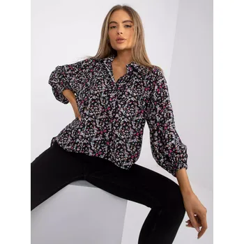 Dámská halenka Halenka CHA BZ 3303 1.34 černá a růžová S