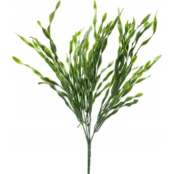 umělá květina Umělá rostlina tráva větvička vroubkovaná 45 cm