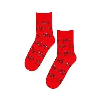 Pánské ponožky Dámské valentýnské ponožky Wola W84.01P, 36-41 modrá 39-41