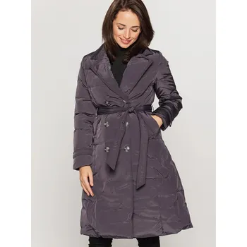 Dámský kabát Dámská kabát BLH201033FX šedý - PERSO XXL