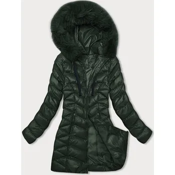 Tmavě zelená dámská zimní bunda (5M3139-238) odstíny zelené XL (42)
