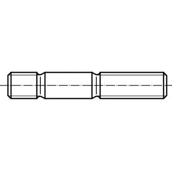 Šroub Šroub závrtný do oceli dle čsn 1174 m42x3.0x150 8.8 ZN matic. část 93 mm