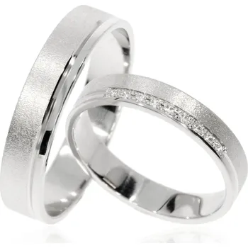Prsten Zlatnictví Helios Zlaté snubní prsteny L-333/B Kameny: Se Zirkony