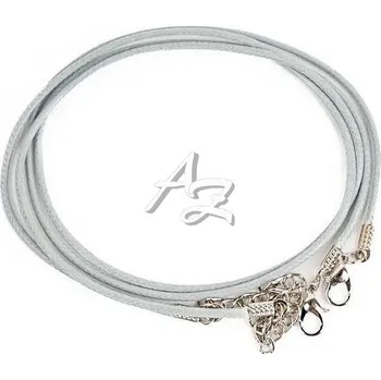 Fandy šňůrka na výrobu náhrdelníku se zapínáním/2ks Šedá