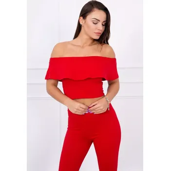 Sada s volánkem červená UNI