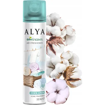 Osvěžovač vzduchu Alya Vůně Přírody Osvěžovač Vzduchu Sprej Pokoj WC Chladné Prádlo 300ml