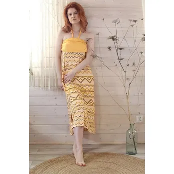 Dámské šaty DÁMSKÉ ŠATY LHD 960 1 A21 Žlutá M