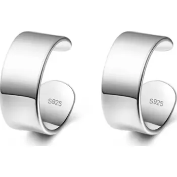 Náušnice For Silver Stříbrné klipsové náušnice na jedno ucho 2 ks Stříbro 925