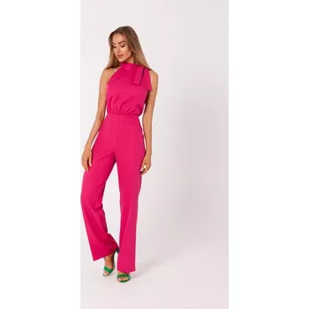 Dámský overall M746 Kombinéza se zavazováním za krkem - fuchsiová EU L