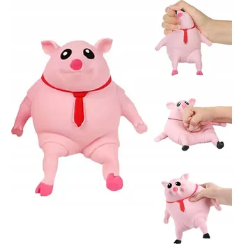 HRAČKA PRASÁTKO MAČKACÍ HRAČKA ANTISTRESOVÁ SENZORICKÁ NA STLAČOVÁNÍ PRO DĚTI