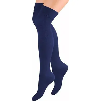 Pánské ponožky Dámské nadkolenky Steven art.076 černá 38-40