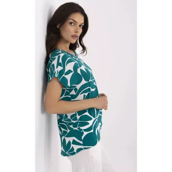 Dámská halenka Halenka D73771M10978X tmavě zelená XS