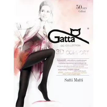 Dámské punčochy Dámské punčochové kalhoty Gatta Satti Matti 50 den grafit/dek.šedá 2-S