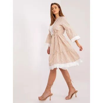 Dámské šaty LK SK 509606 šaty.70 béžová S/M