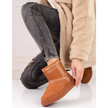 Dívčí sněhule Klasické sněhule dámské hnědé bez podpatku 39