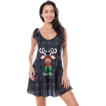 Dámská erotická košilka Aster Černá košilka - Anais XXL/XXXL