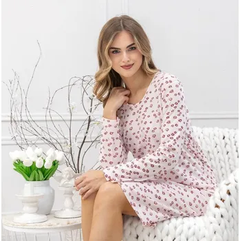 Košile Laveza Gelasia 1625 long/r M-2XL světle růžová M