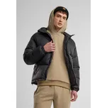 Zimní bunda z Urban Classics - Basic prošívaná bunda s kapucí - Muži - černá