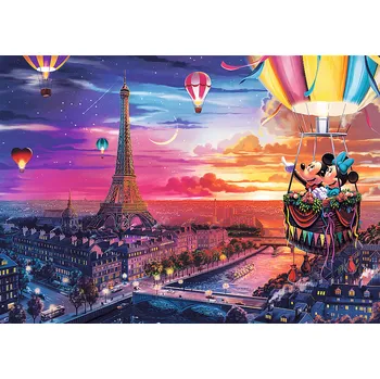 Puzzle TREFL Puzzle Premium Plus Mickey a Minnie v Paříži 1000 dílků