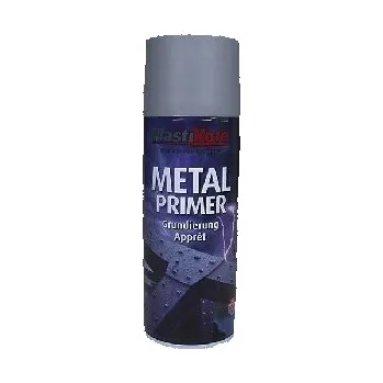 Barva ve spreji Plastikote Metal Grey Primer Spray základní nátěr šedá matná na kov 400ml