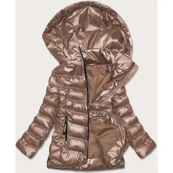 Světle hnědá prošívaná bunda pro přechodné období (BR9790-46) odstíny hnědé 52