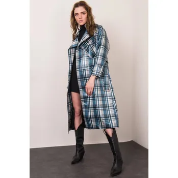 Dámský kabát Dámský kabát 14463 - BSL L modrá-béžová