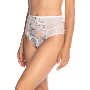 Kalhotky Dámské kalhotky BIKINI L-1437BI 2XL ecru-mocca XXXL