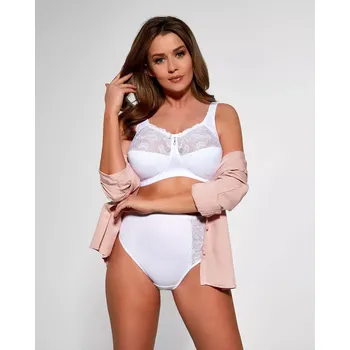 Podprsenka Měkká dámská podprsenka bez kostic Viki 584 ebenově černá 90F